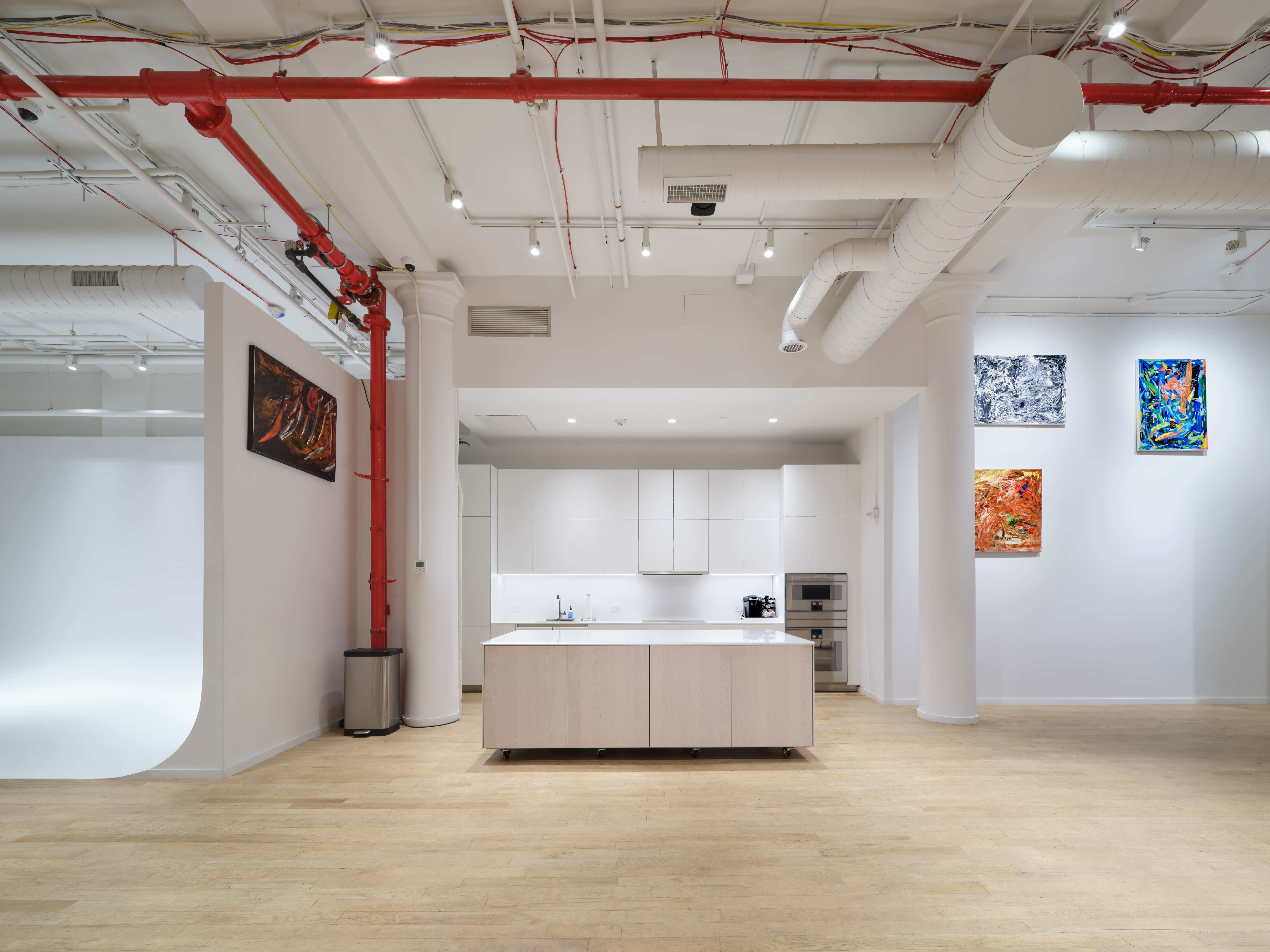 Kitchen and prep area